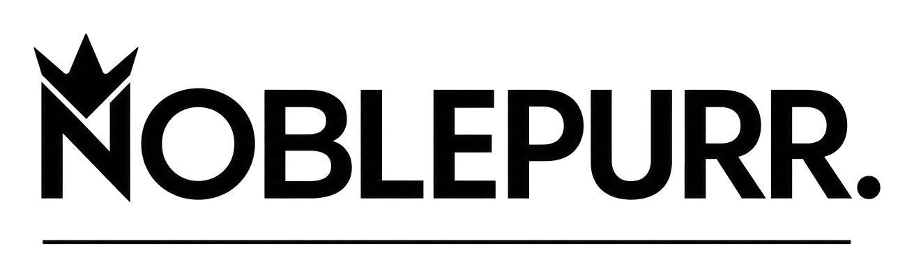 Noblepurr logo (transparent black on transparent)
